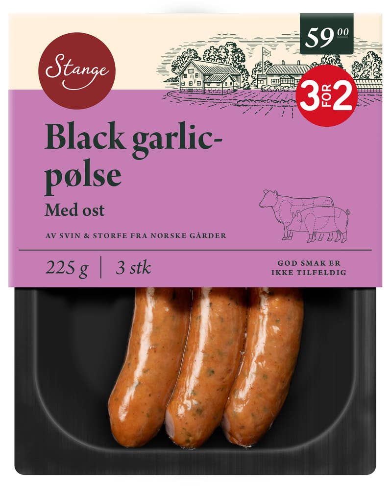 Stange Black Garlic pølse