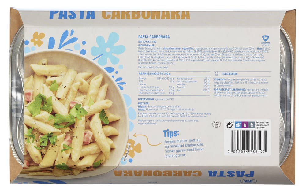 R Pasta carbonara