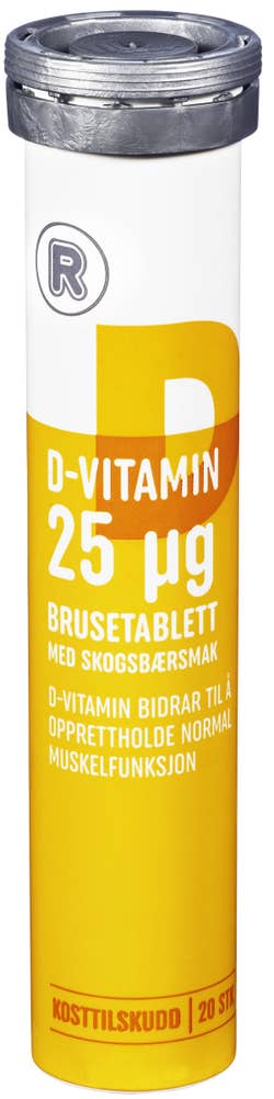 R D-Vitamin 25µg Brusetabletter