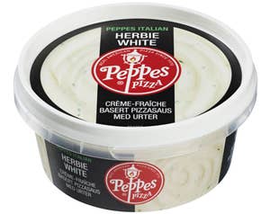 Peppes Pizza Hvit pizzasaus Crème fraîche og urter