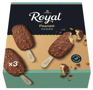 Diplom-is Royal peanøtt vegansk 3 stk