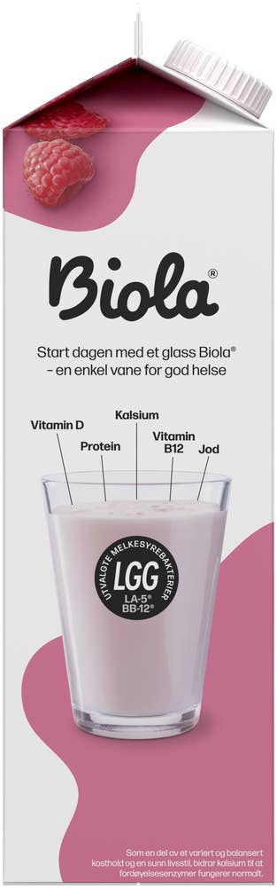 TINE Biola® yoghurtdrikk bringebær