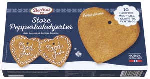 Berthas Store Pepperkakehjerter