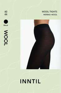 Inntil Ullstrømpebukse Sort, str 40-44