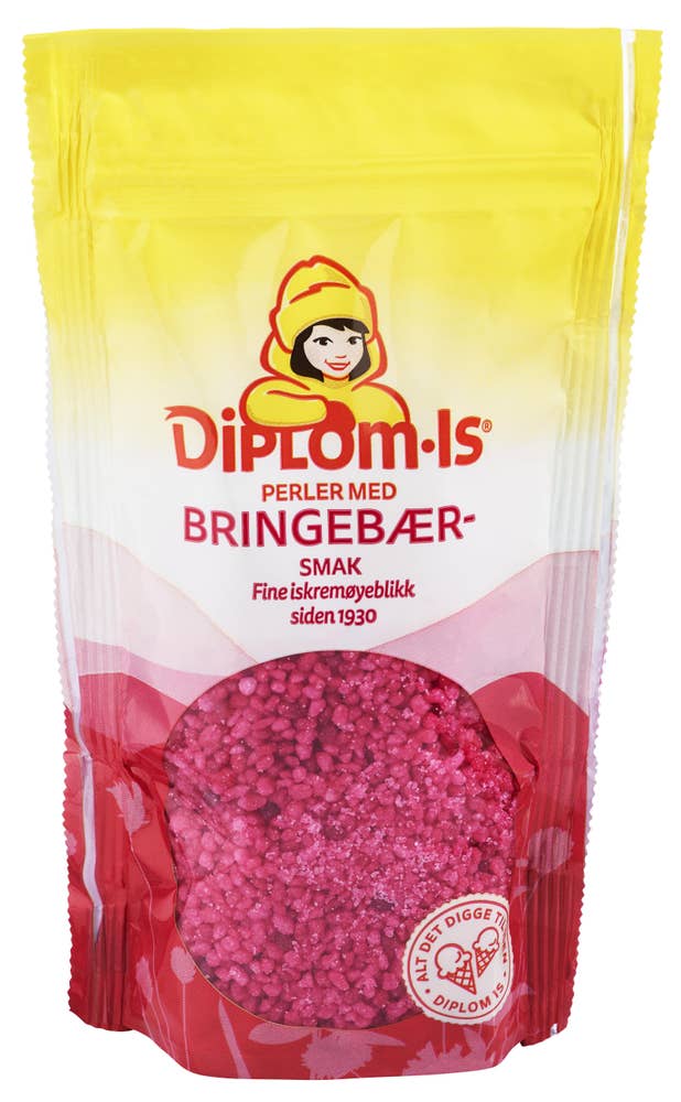 Diplom-Is Bringebærperler