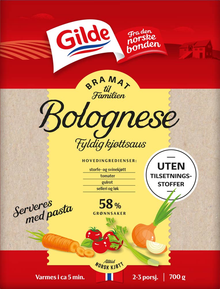 Gilde Bra Mat Til Familien Bolognese