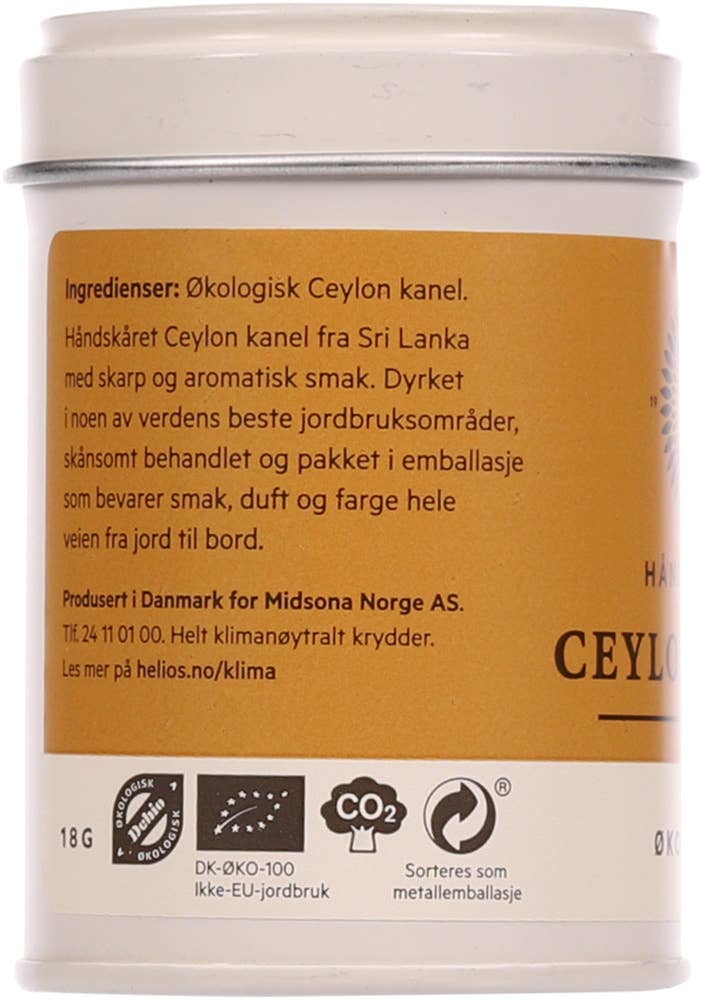 Helios Ceylon Kanel Malt Økologisk