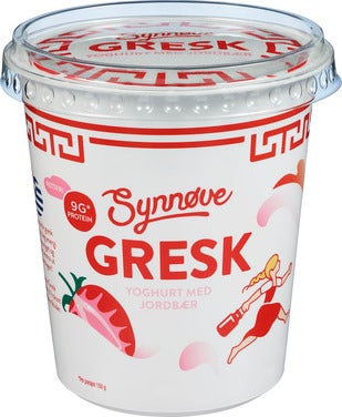 Synnøve Gresk Yoghurt jordbær