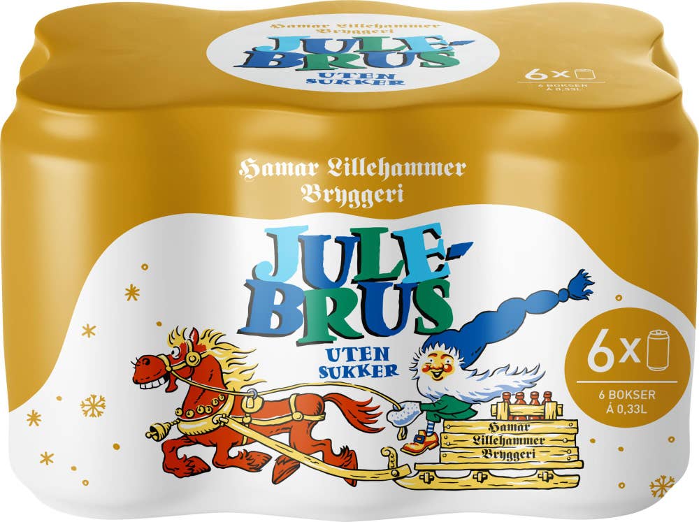 Hamar Lett julebrus 6 x 0,33L
