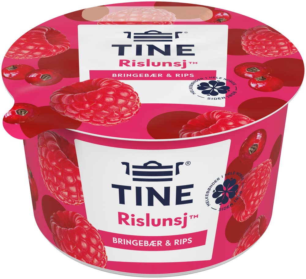 TINE Rislunsj med bringebær og rips