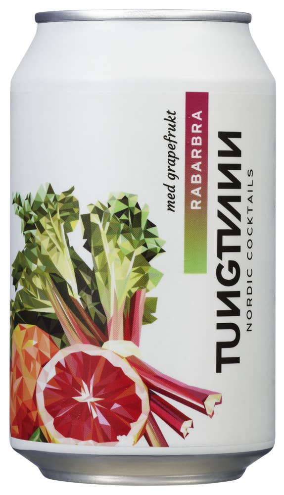Tungtvann Rabarbra med grapefrukt