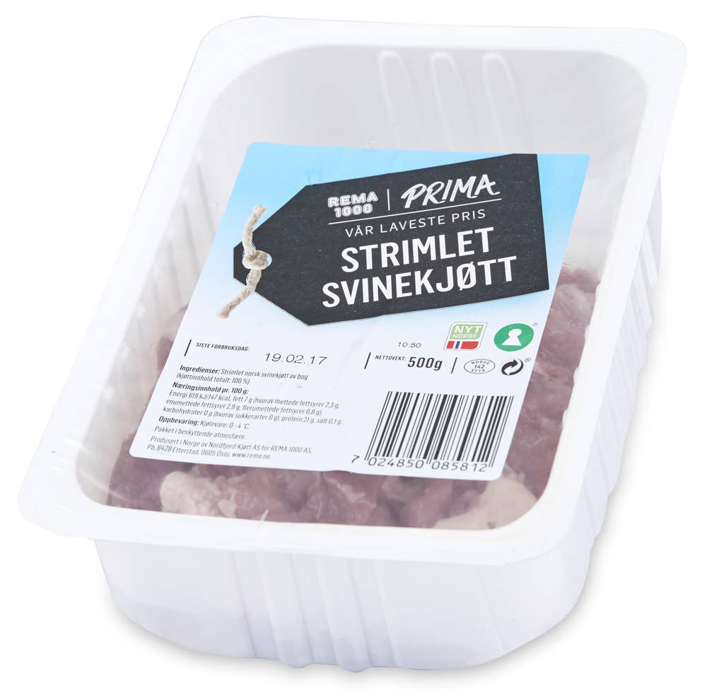 Strimlet Svinekjøtt