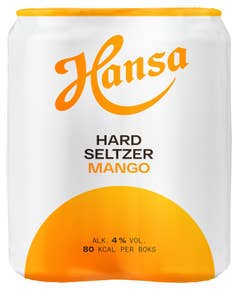 Hansa Hard seltzer Mango 4 x 0,33 l