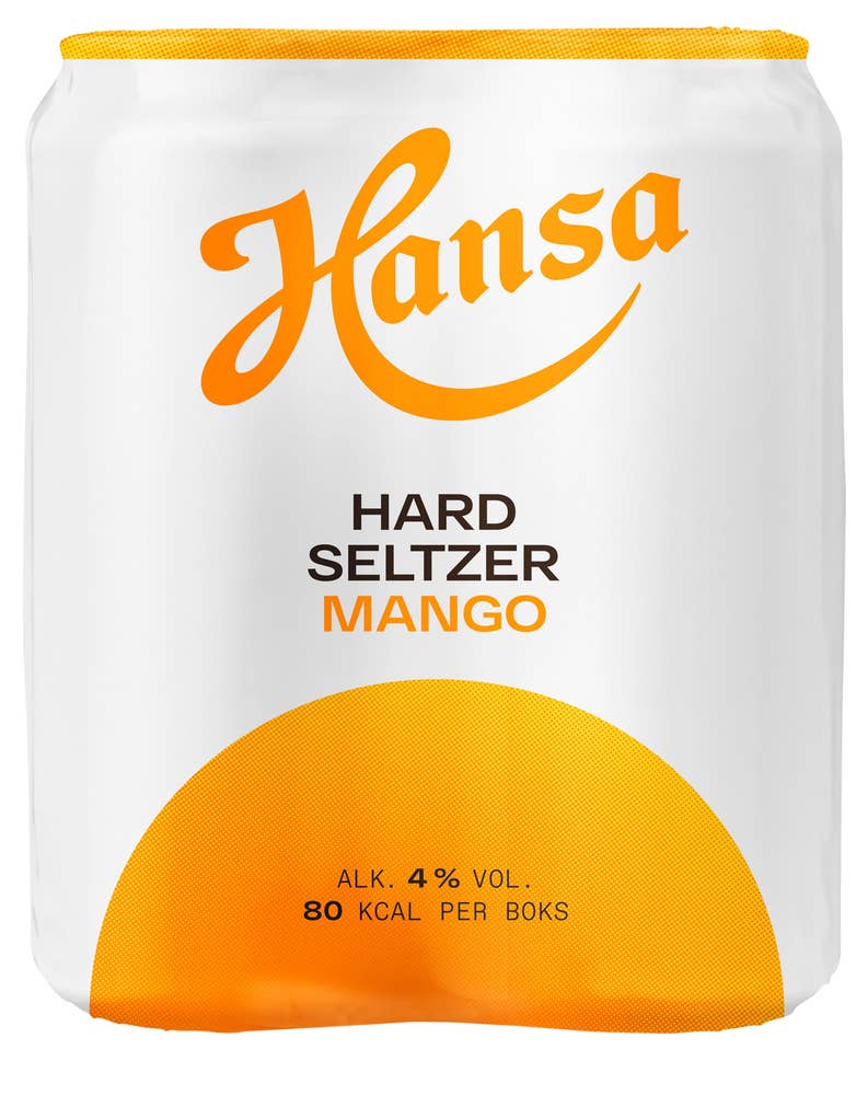 Hansa Hard seltzer Mango 4 x 0,33 l