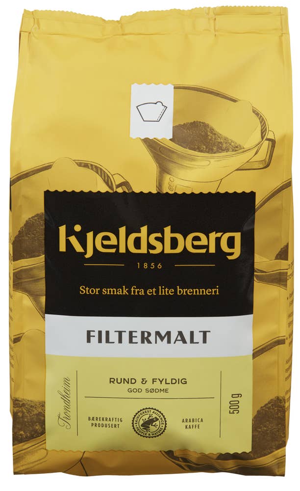 Kjeldsberg Filtermalt kaffe Rund og fyldig