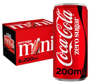 Coca-Cola Zero Sugar 6 x 200 ml