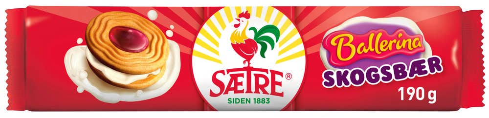 Sætre Ballerinakjeks Skogsbær