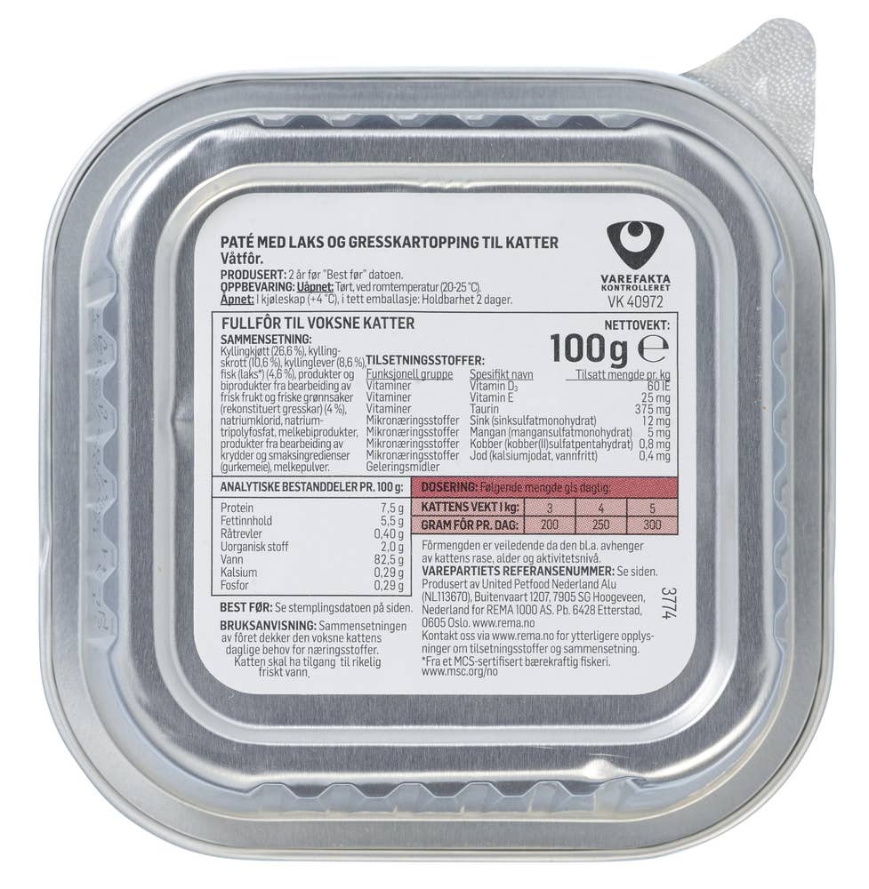 Vetivo Laksepaté med gresskartopping