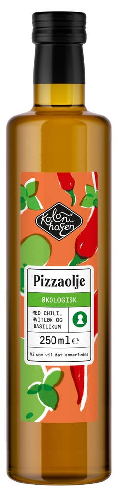 Kolonihagen Pizzaolje Med chili, hvitløk og basilikum