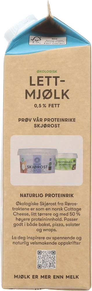 Rørosmeieriet Økologisk Rørosmjølk Lett 0,7% fett