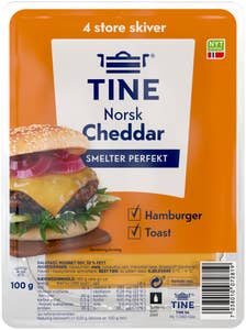 TINE Norsk cheddar skivet