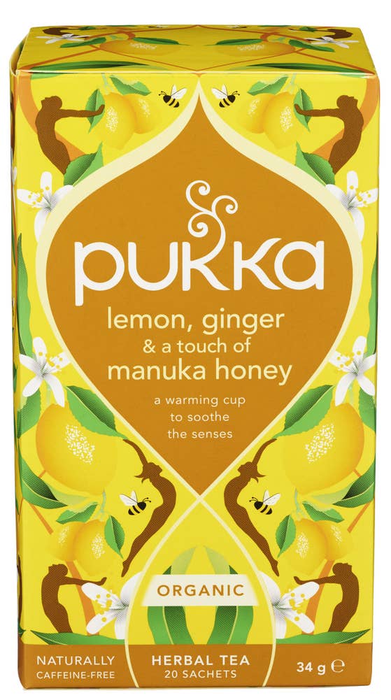 Lemon, ginger & manuka honey 20 teposer, 1 pk