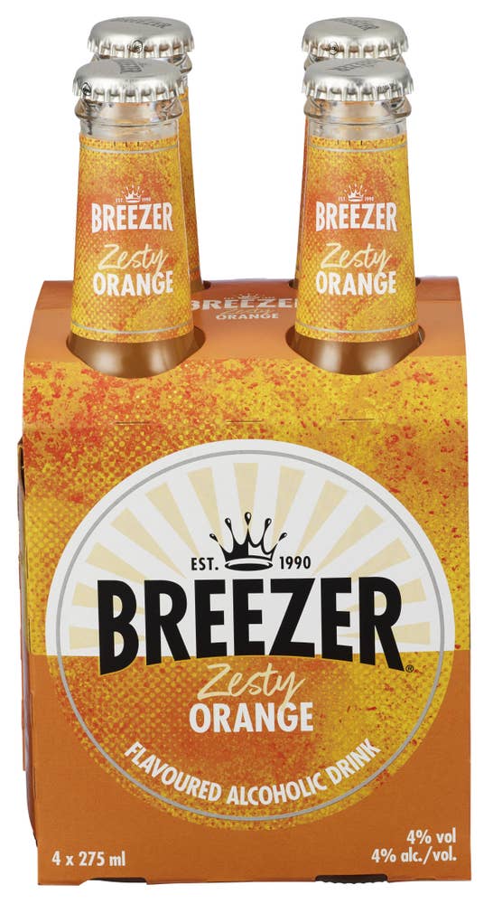 Bacardi Breezer Orange 4 x 0,275L