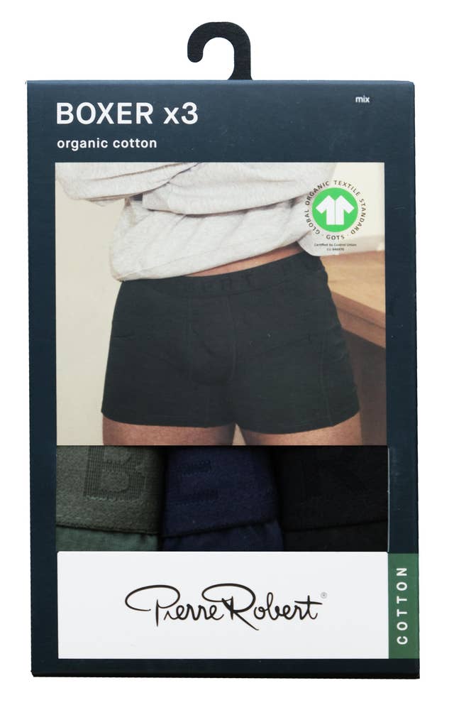 PR Boksershorts i bomull, Herre Fargemix, Str. XL