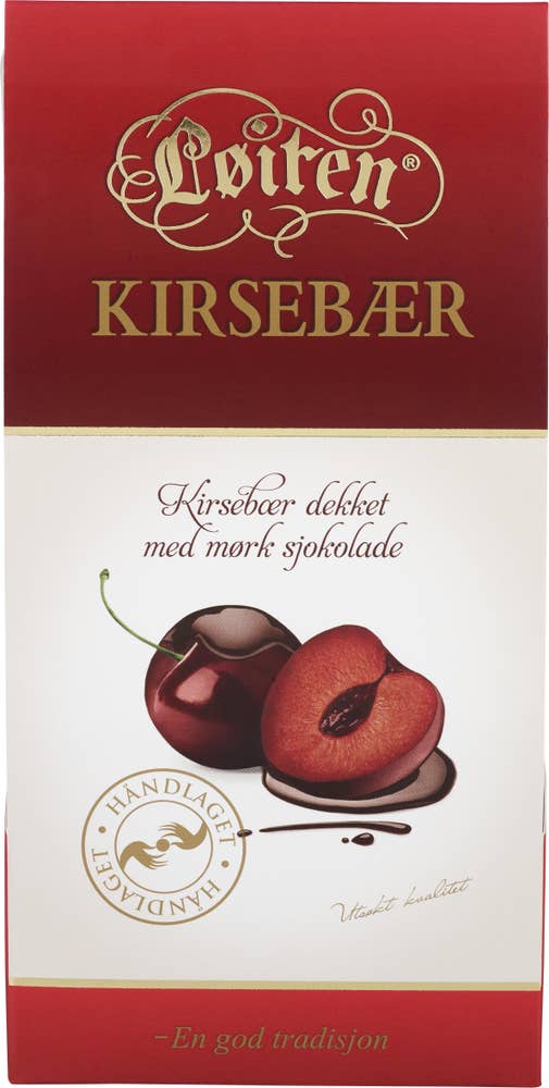 Løiten Fruktsjokolade med kirsebær