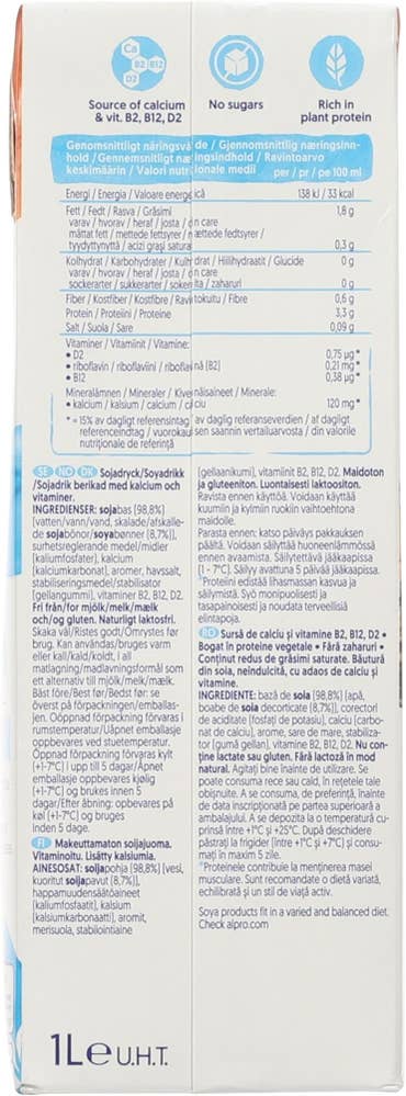 Alpro Usøtet soyadrikk