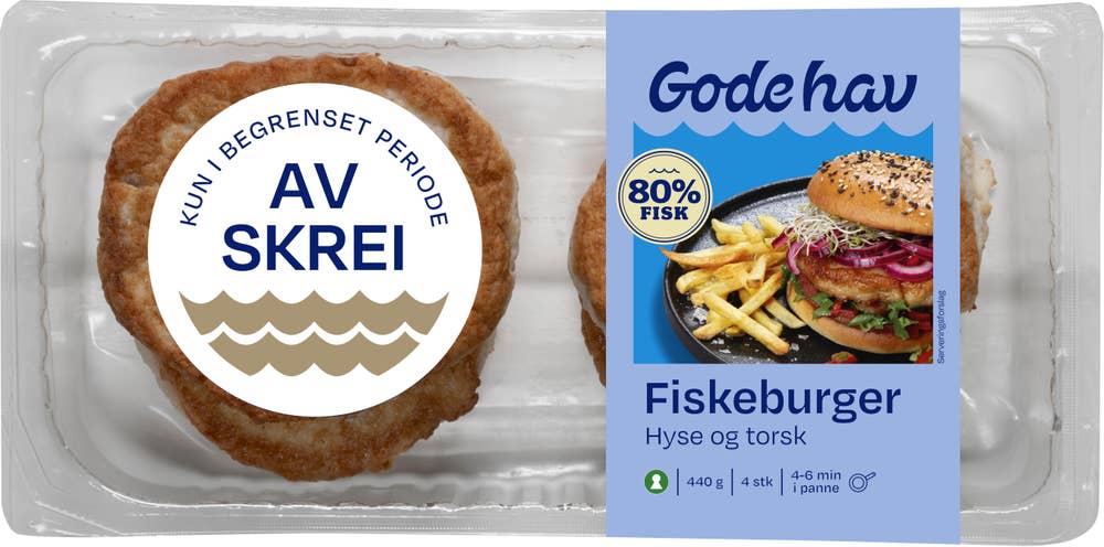 Gode Hav Fiskeburger Hyse og torsk