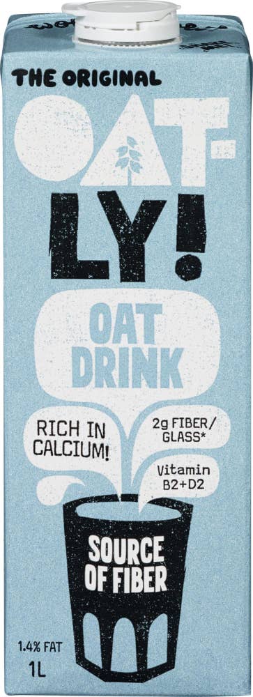 OATLY Havredrikk kalsium 1,5% fett