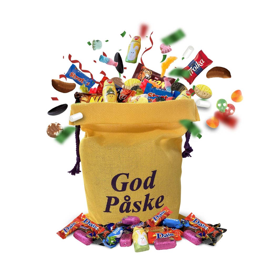 Smaksgaver AS Påskeharens Godterifavoritter i sekk 1,4 kg