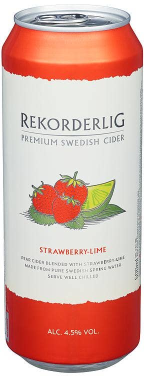 Rekorderlig Cider Jordbær og lime