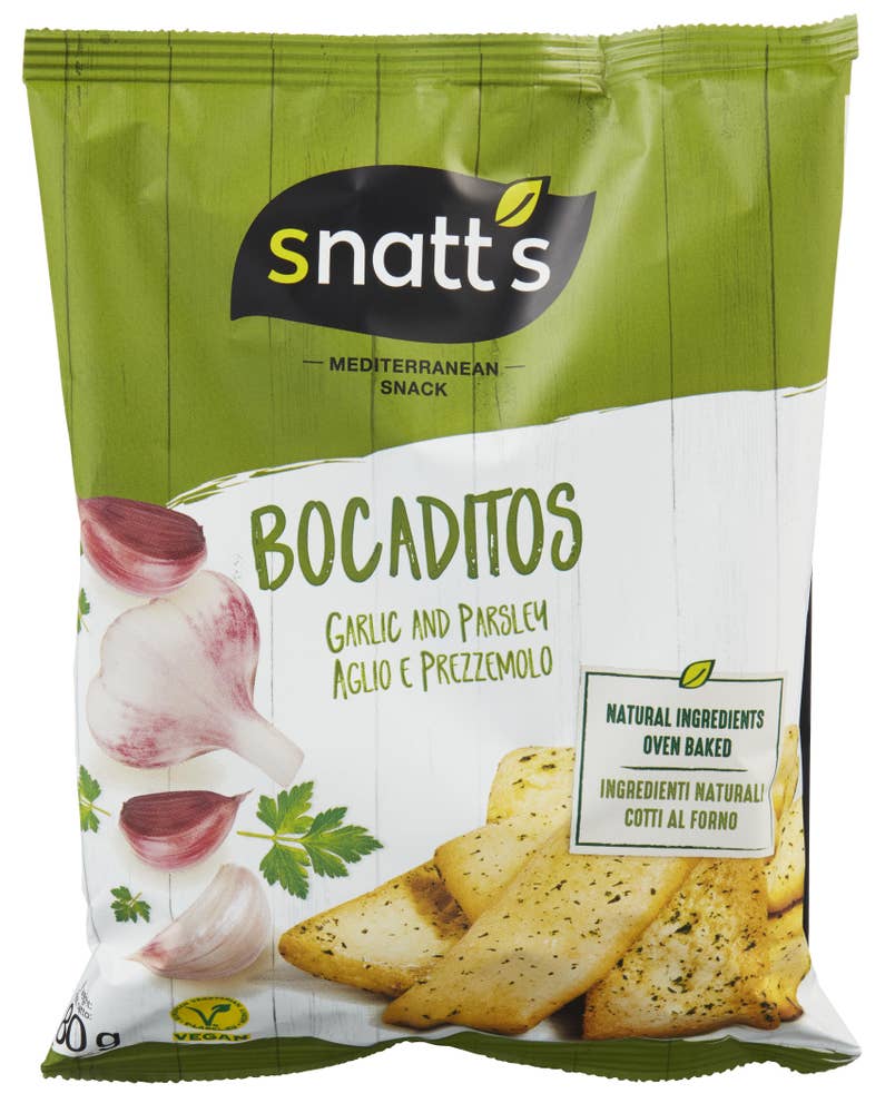 Snatt's Brødsnacks Hvitløk og Persille