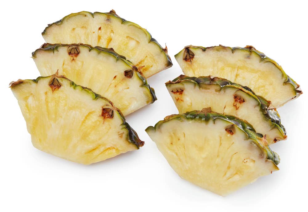 Fersk Ananas i skiver Costa Rica