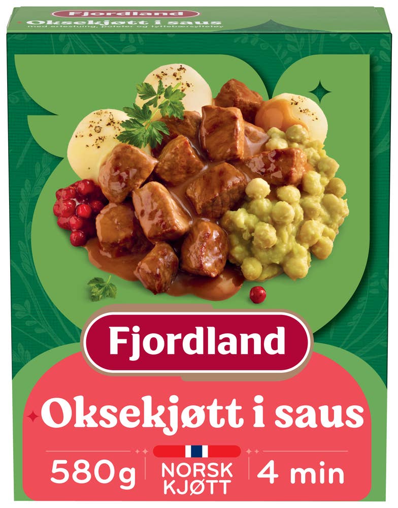 Fjordland Oksekjøtt i Saus 580g