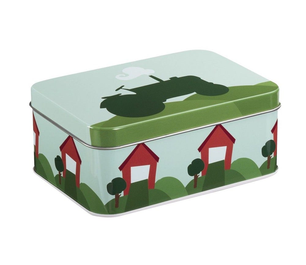 Sprell Matboks i metall Traktor