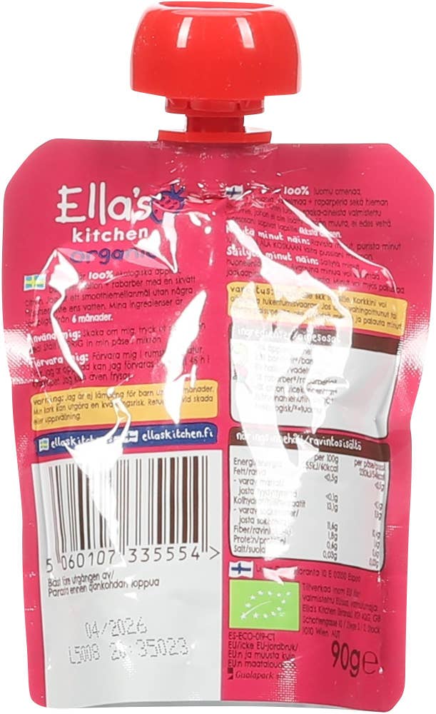 Ellas The Pink One Fra 6 mnd, økologisk fruktsmoothie