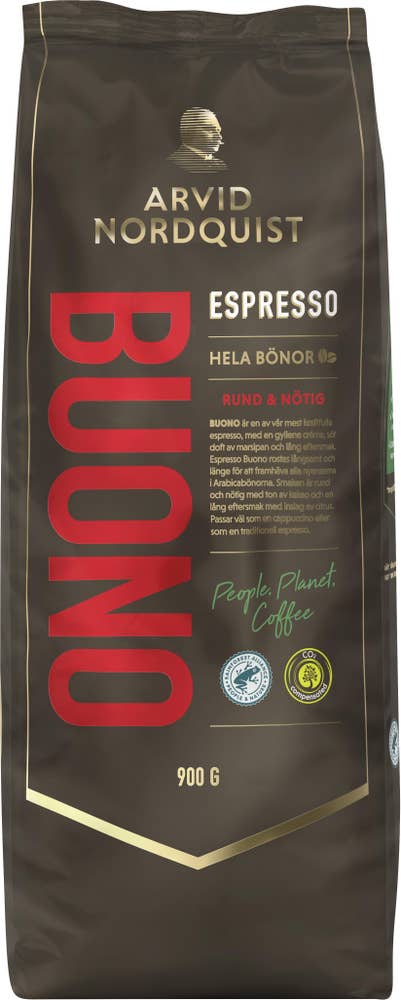 ARVID NORDQUIST Espresso Buono Hele Bønner, rund og nøtteaktig
