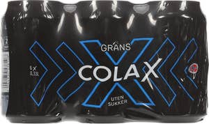 Grans Cola X Uten Sukker 6 x 0,33L
