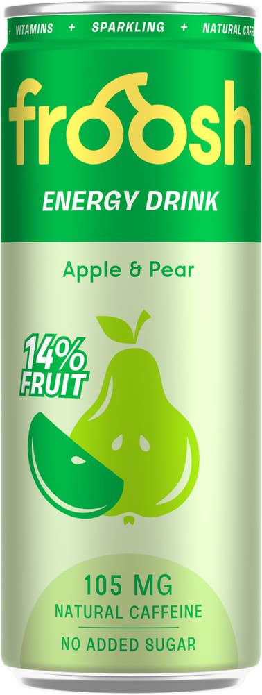 Froosh energidrikk eple og pære