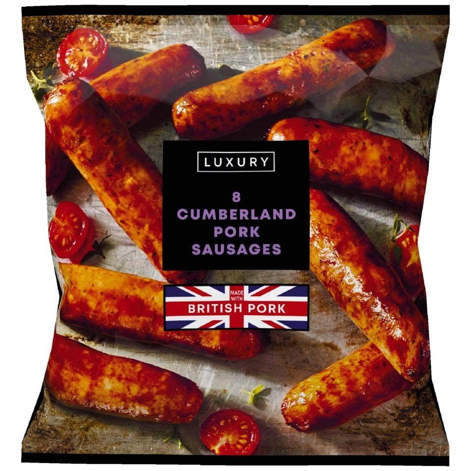 Iceland Luxury Cumberland Pork Sausages 8 stk