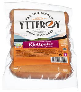 Ytterøy Kylling kjøttpølse Røkt