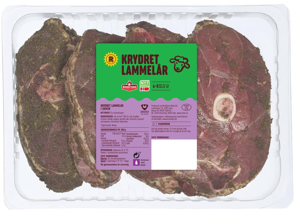 Lammelår Krydret Skivet