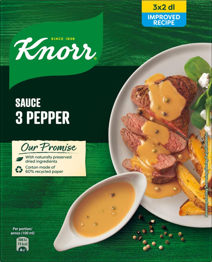 Knorr 3 Peppersaus 3x32g