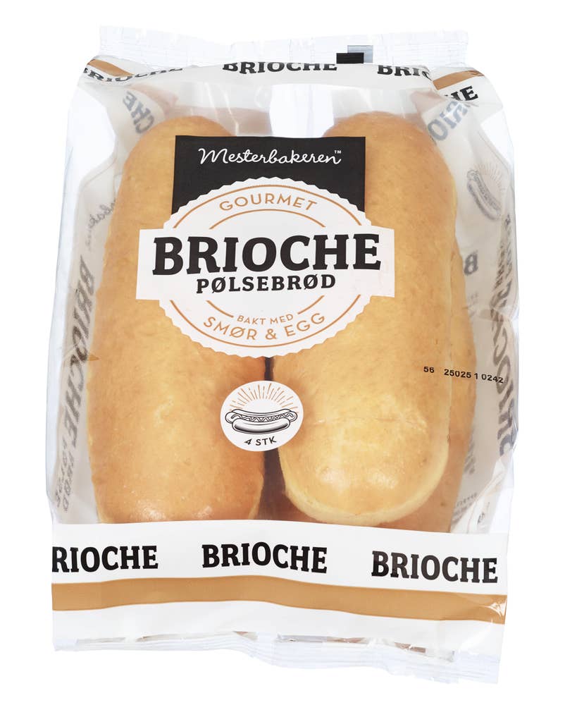 Mesterbakeren Brioche Pølsebrød 4pk