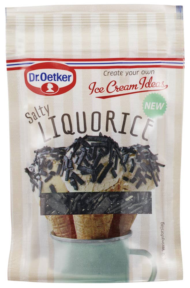 Dr. Oetker Salty Liquorice strøssel