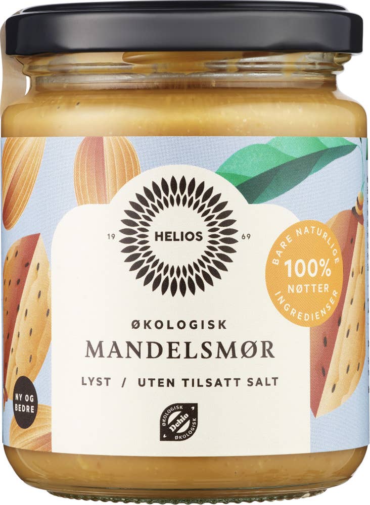 Helios Mandelsmør lyst Økologisk