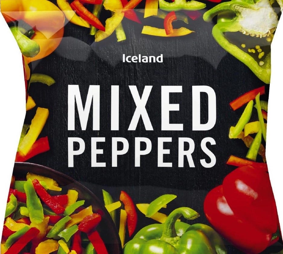 Iceland Blandet Paprika Skivet